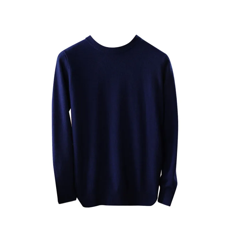 Crew-Neck Sweater ( Merino Cashmere Blended)