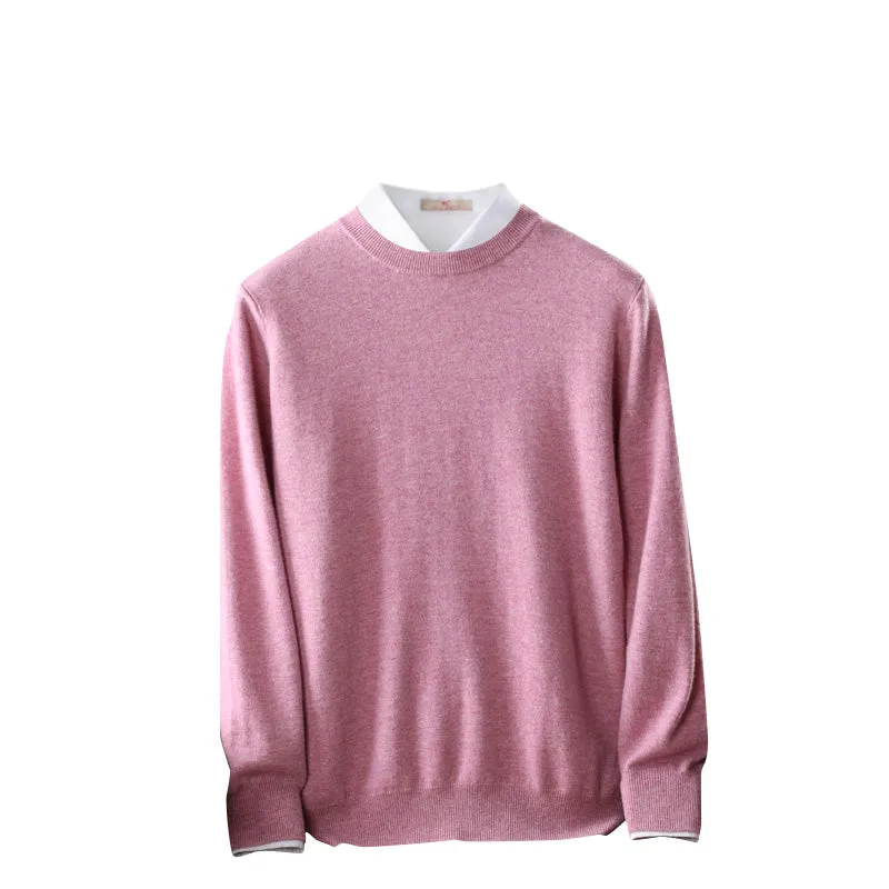 Crew-Neck Sweater ( Merino Cashmere Blended)