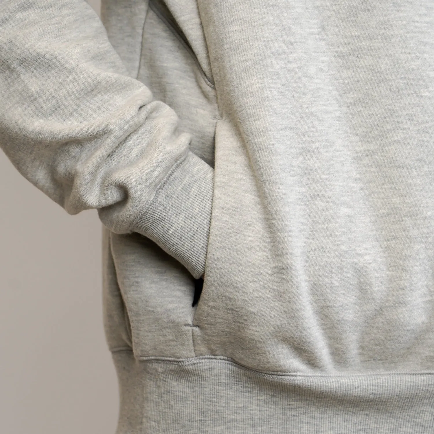 Crew Neck Sweatshirt - Bone Grey