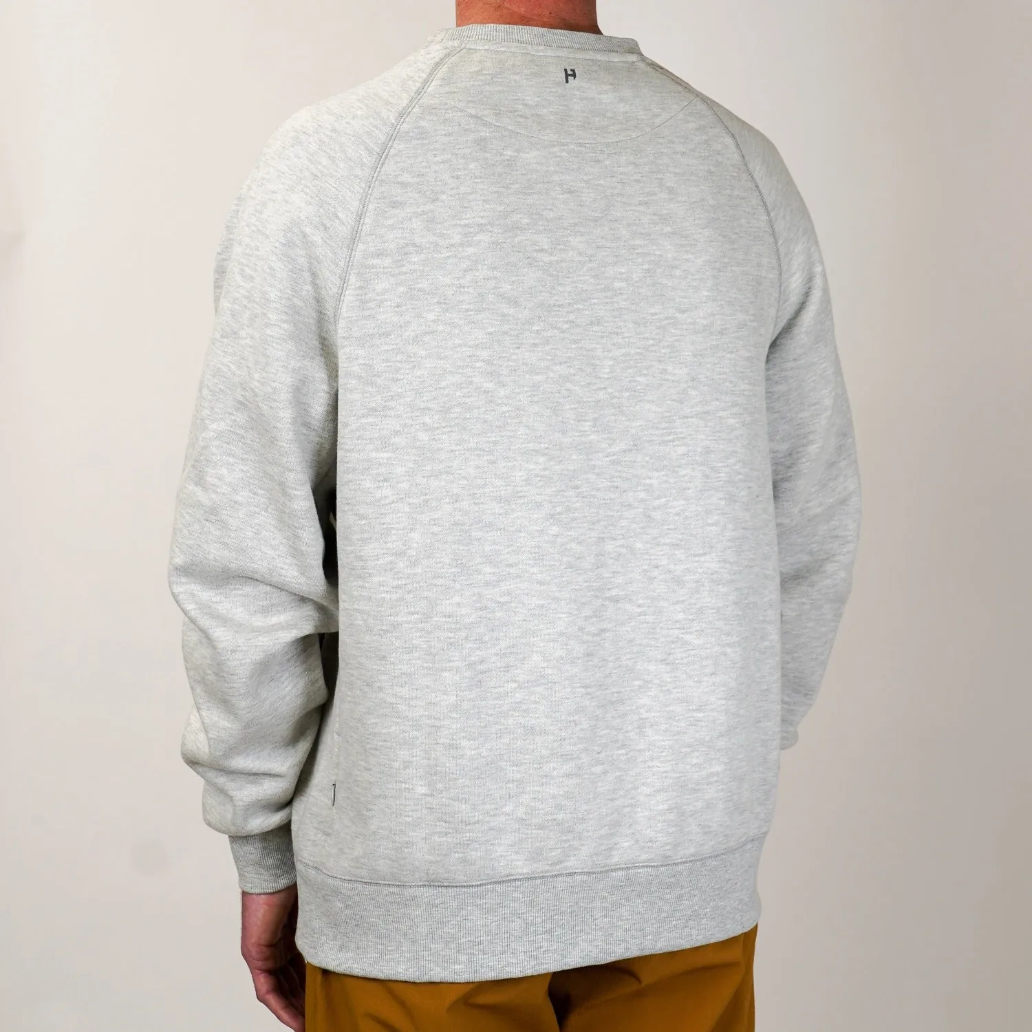 Crew Neck Sweatshirt - Bone Grey