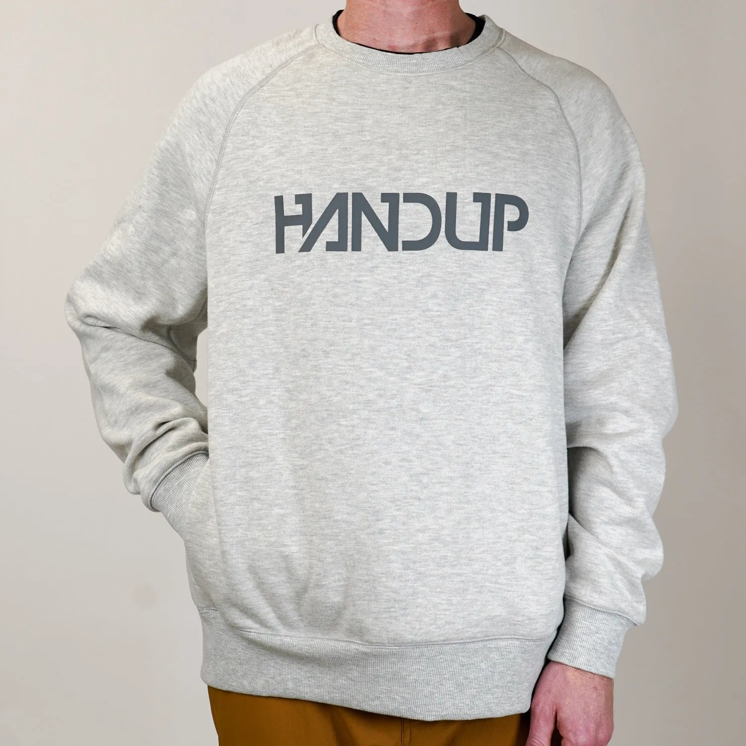 Crew Neck Sweatshirt - Bone Grey