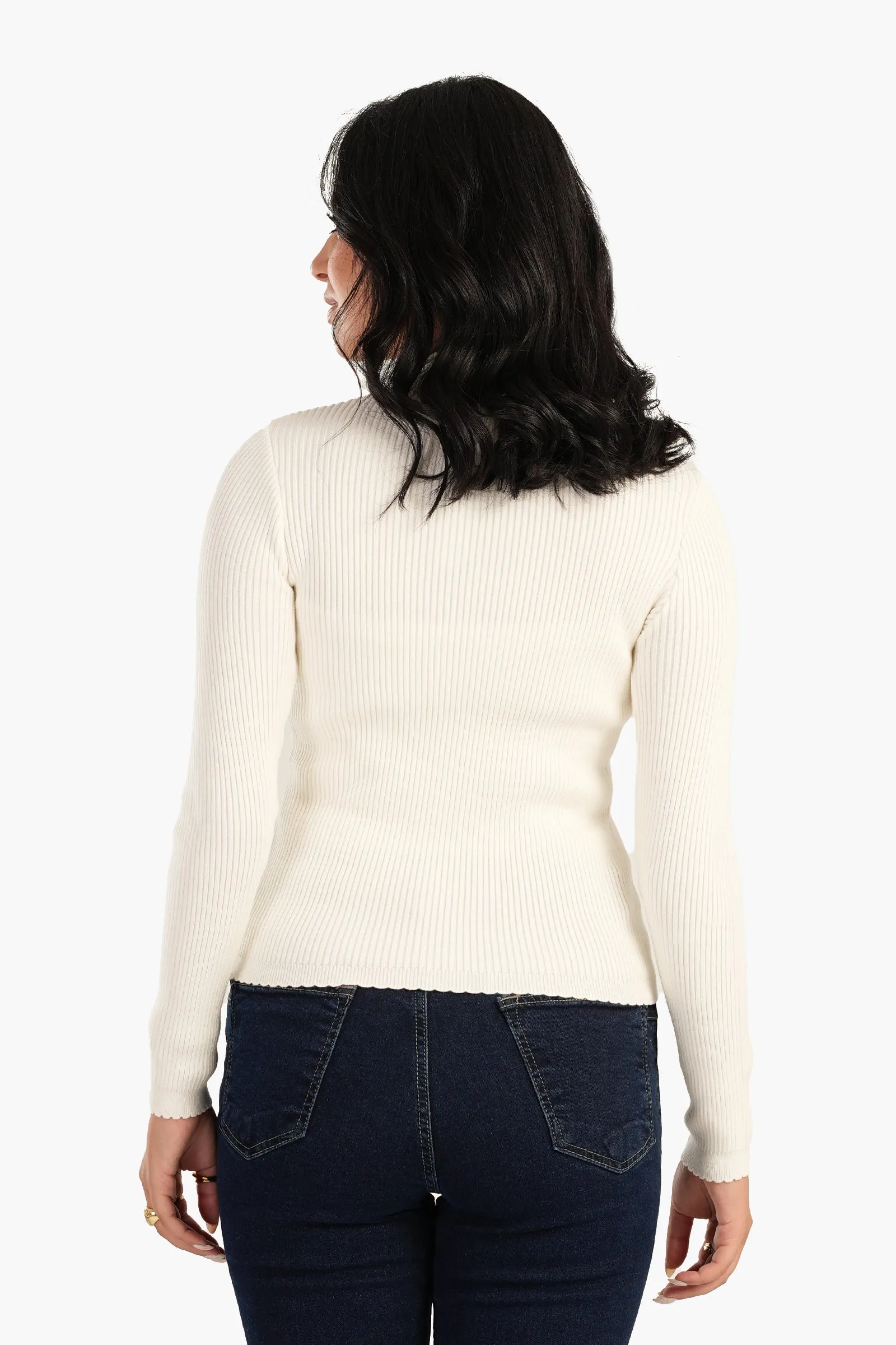 Cut-out Ribbed Top