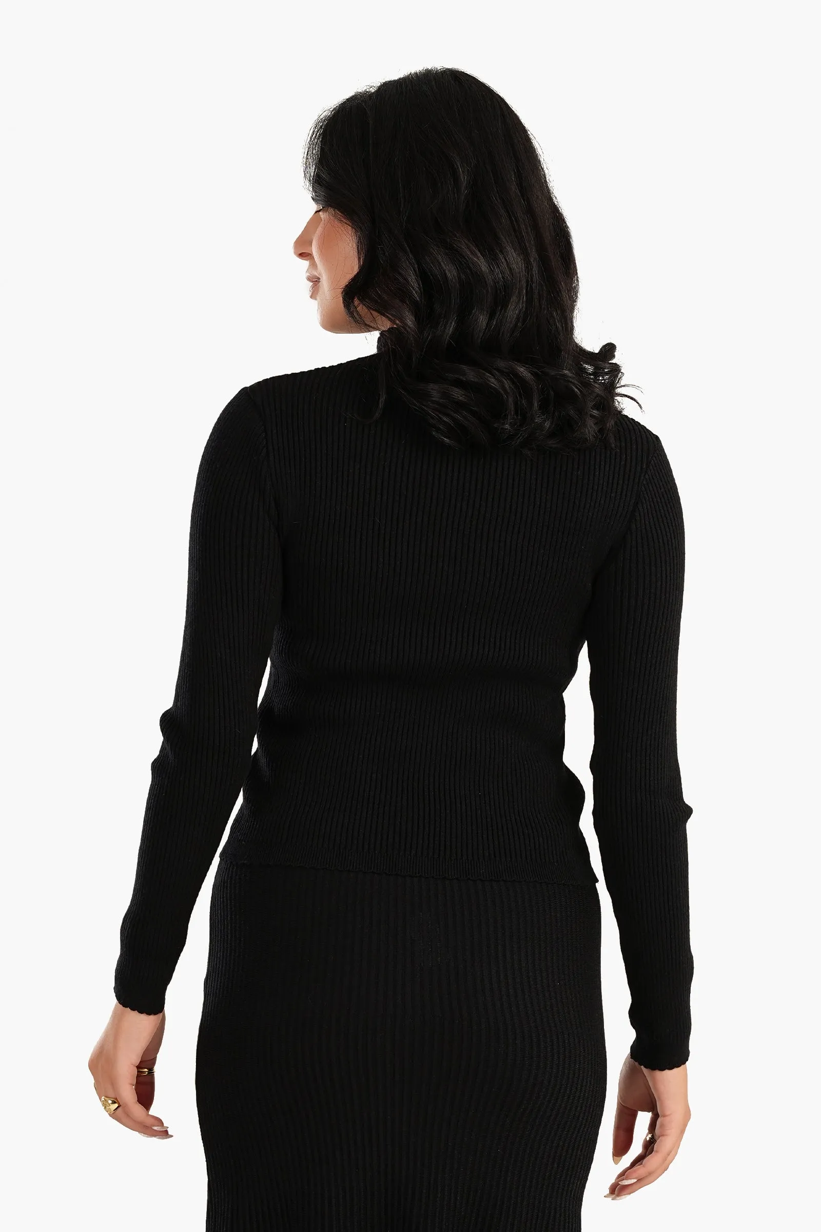 Cut-out Ribbed Top