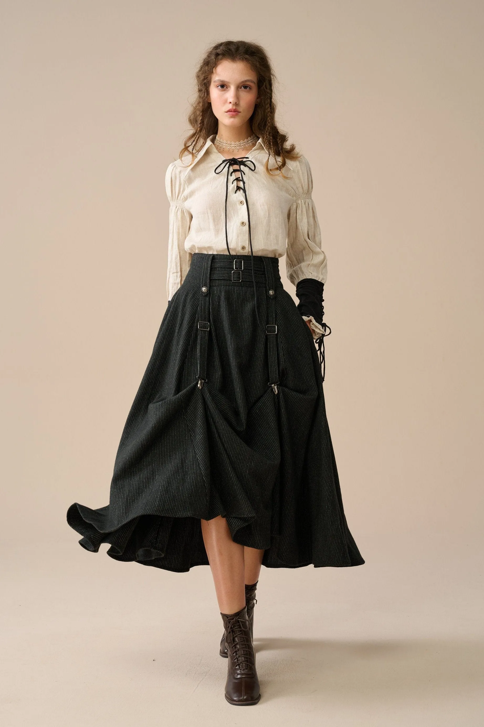 Cynthia 16 | Adjustable wool skirt