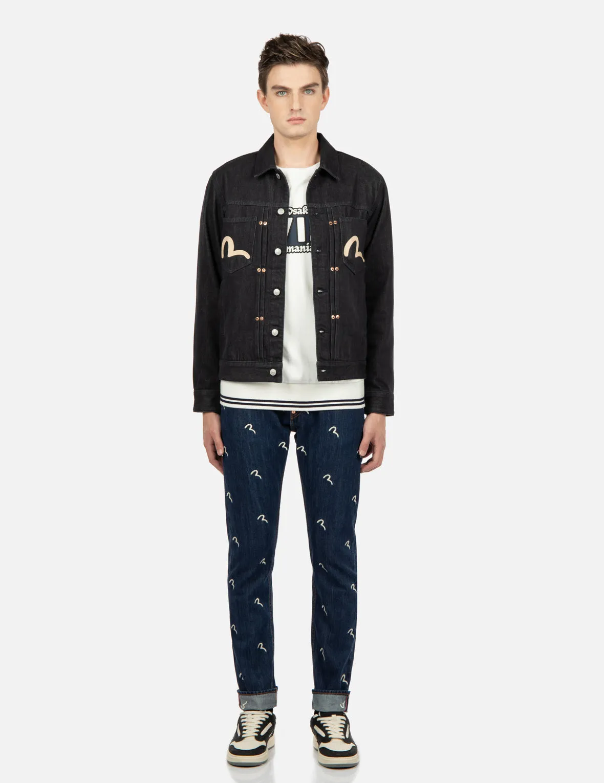 Daicock Print Denim Jacket