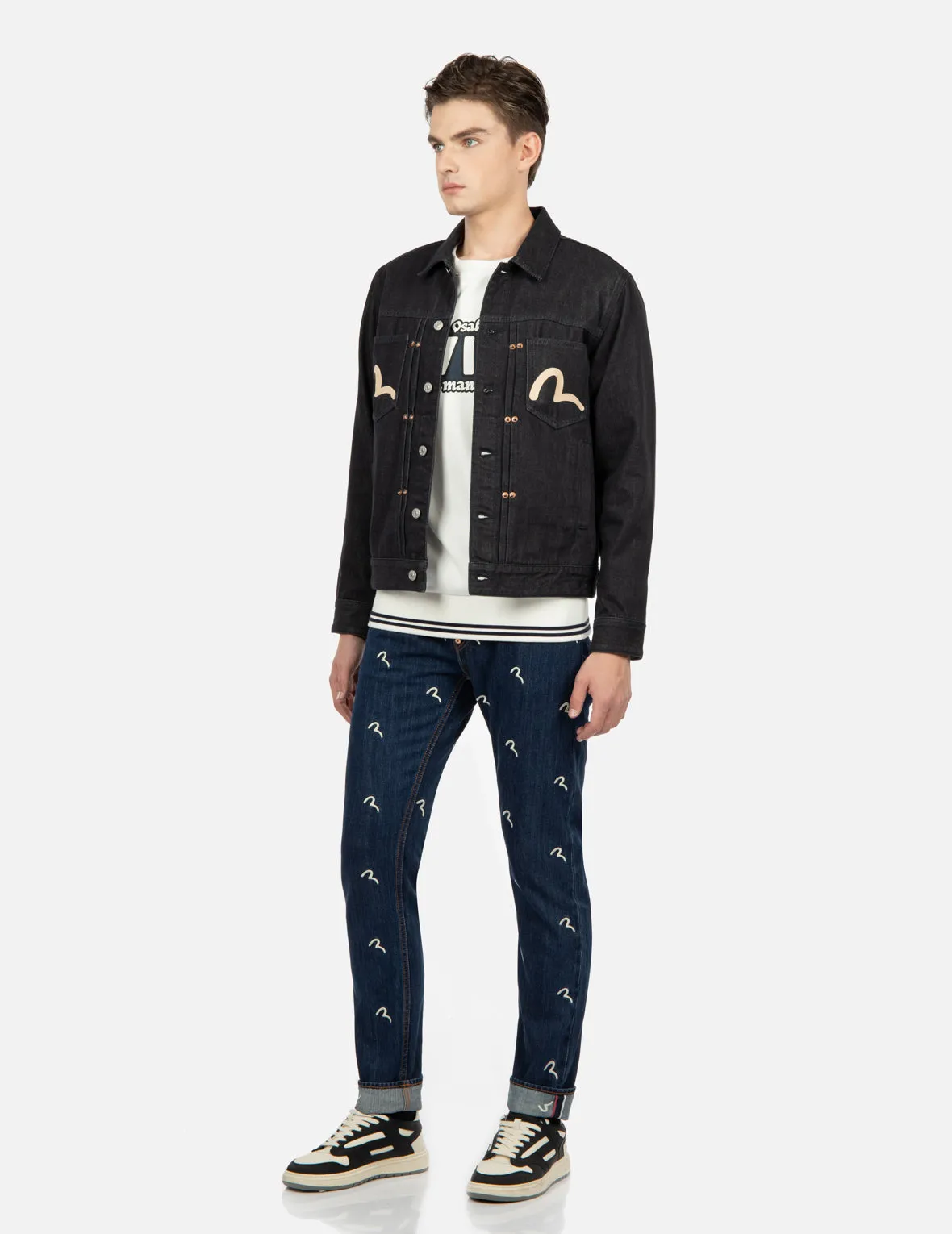 Daicock Print Denim Jacket