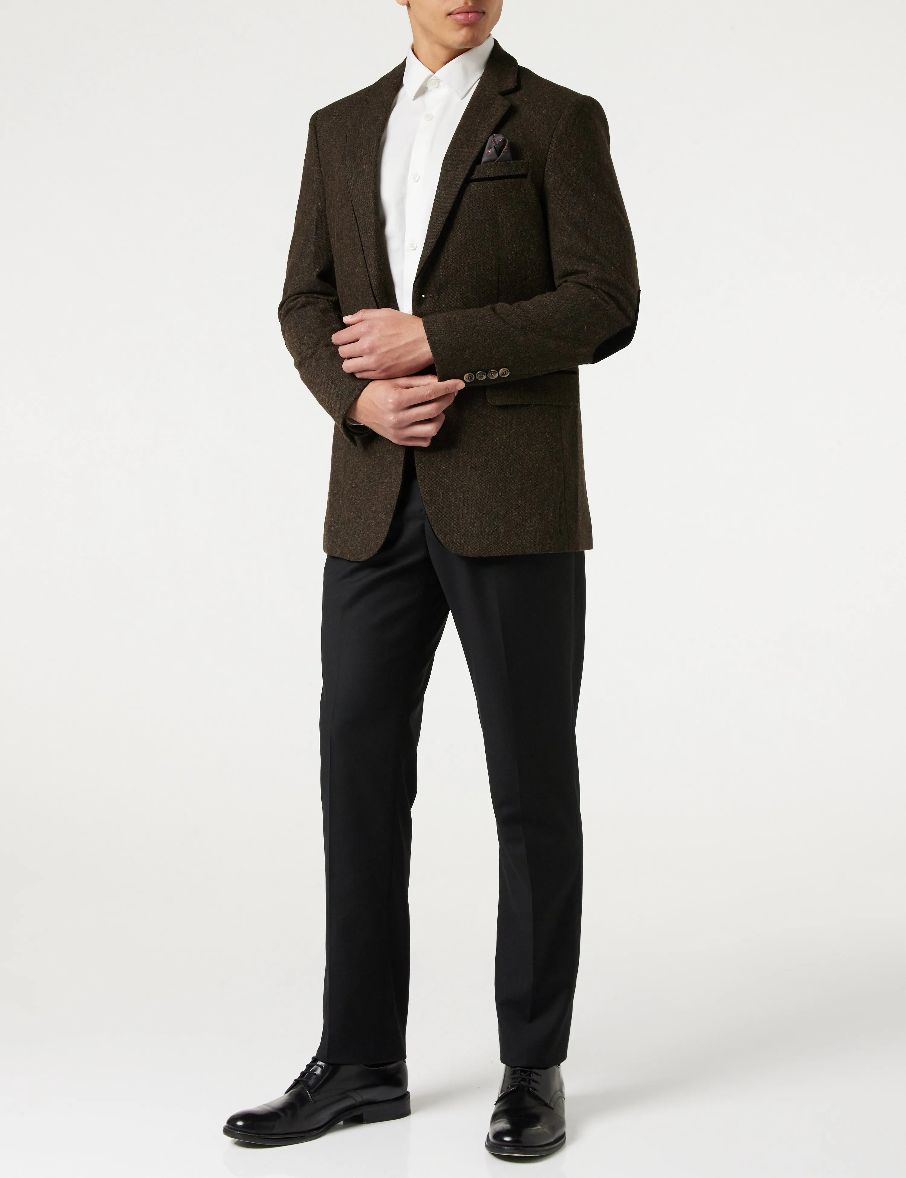 DANE - TWEED DARK BROWN BLAZER