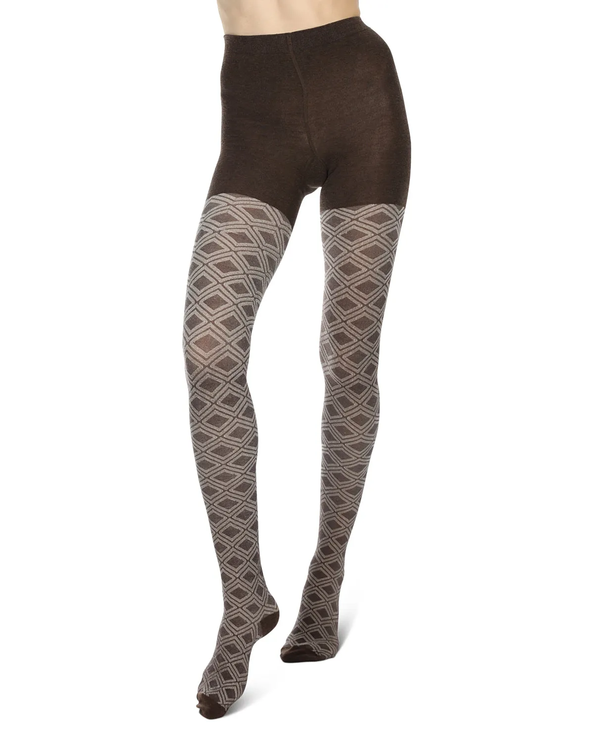 Diamond Daze Cotton Blend Sweater Tights