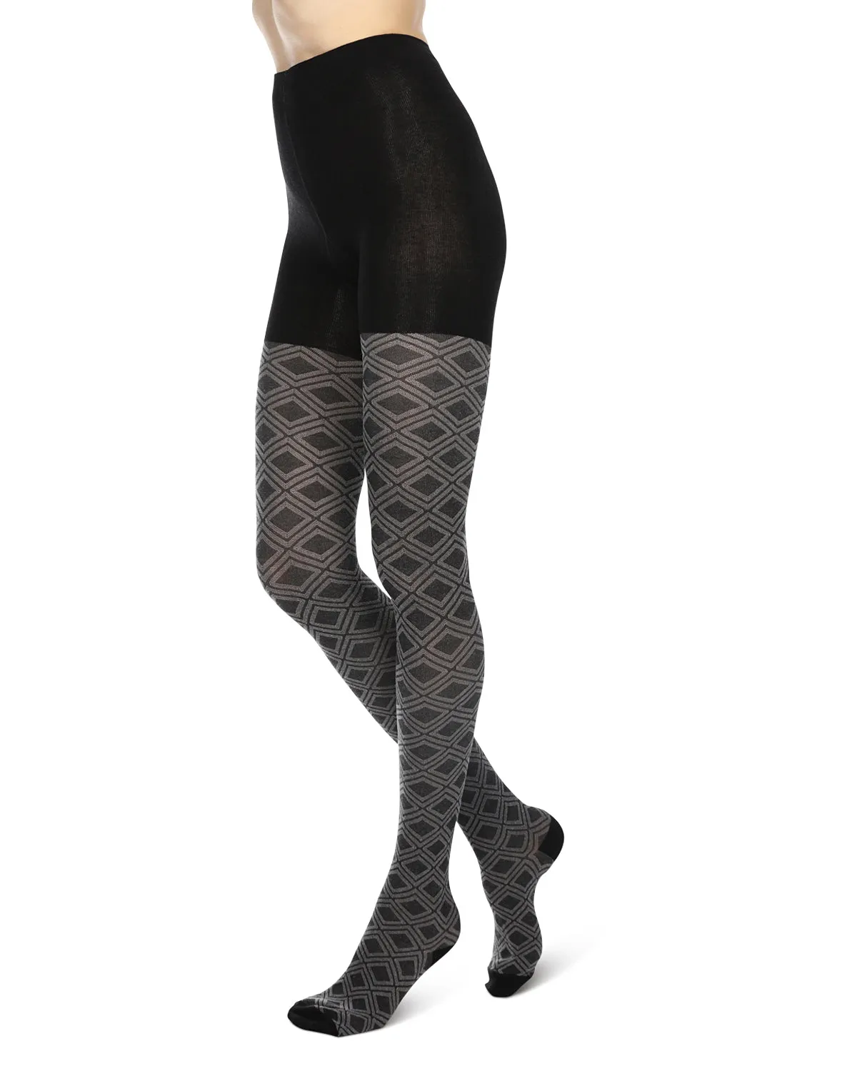 Diamond Daze Cotton Blend Sweater Tights