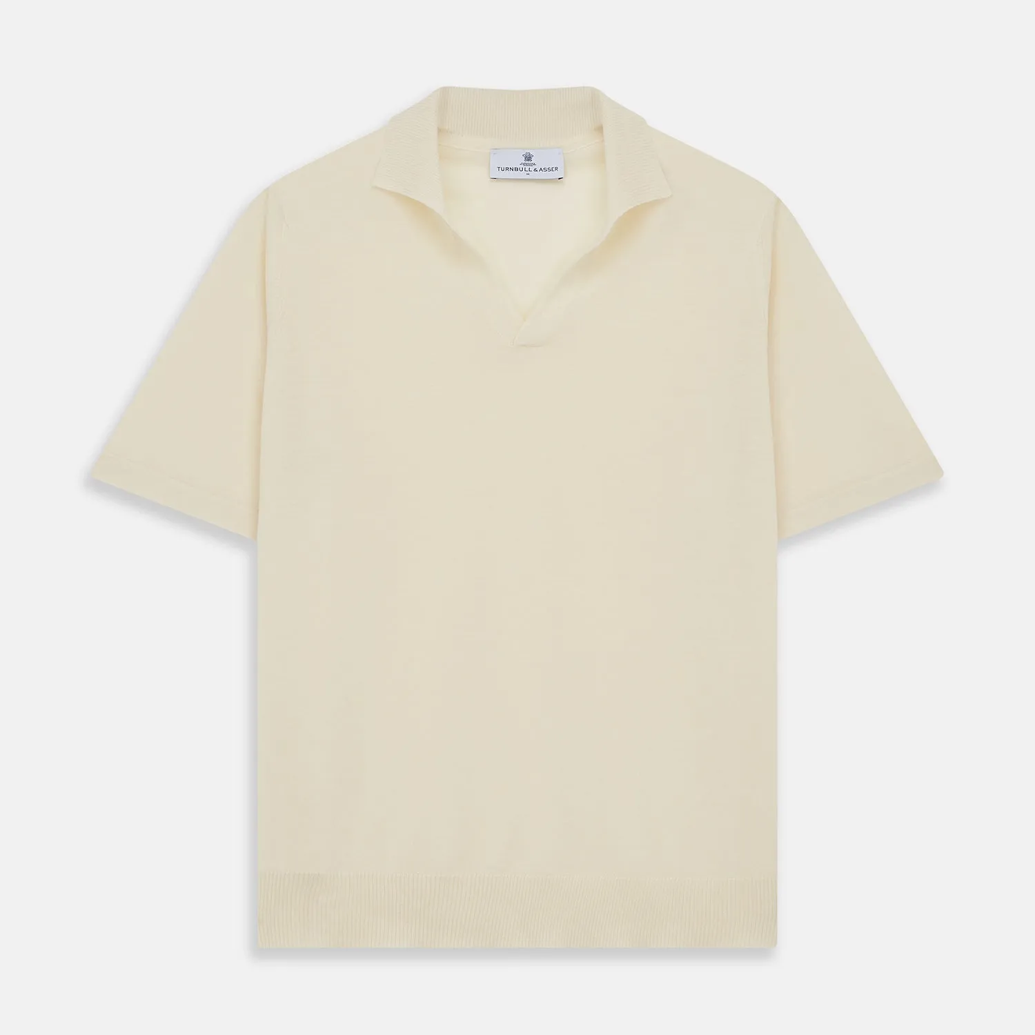 Ecru Merino Wool Roland Polo Shirt