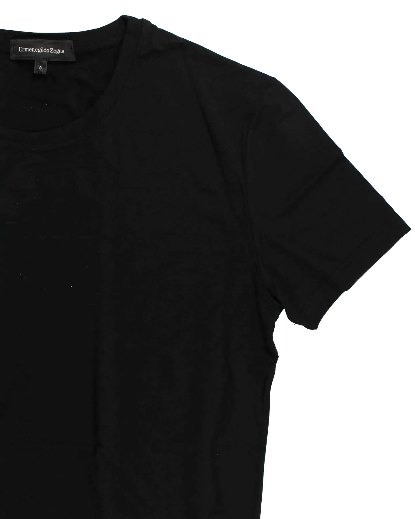 Ermenegildo Zegna T-Shirt Round Neck Black Micromodal M