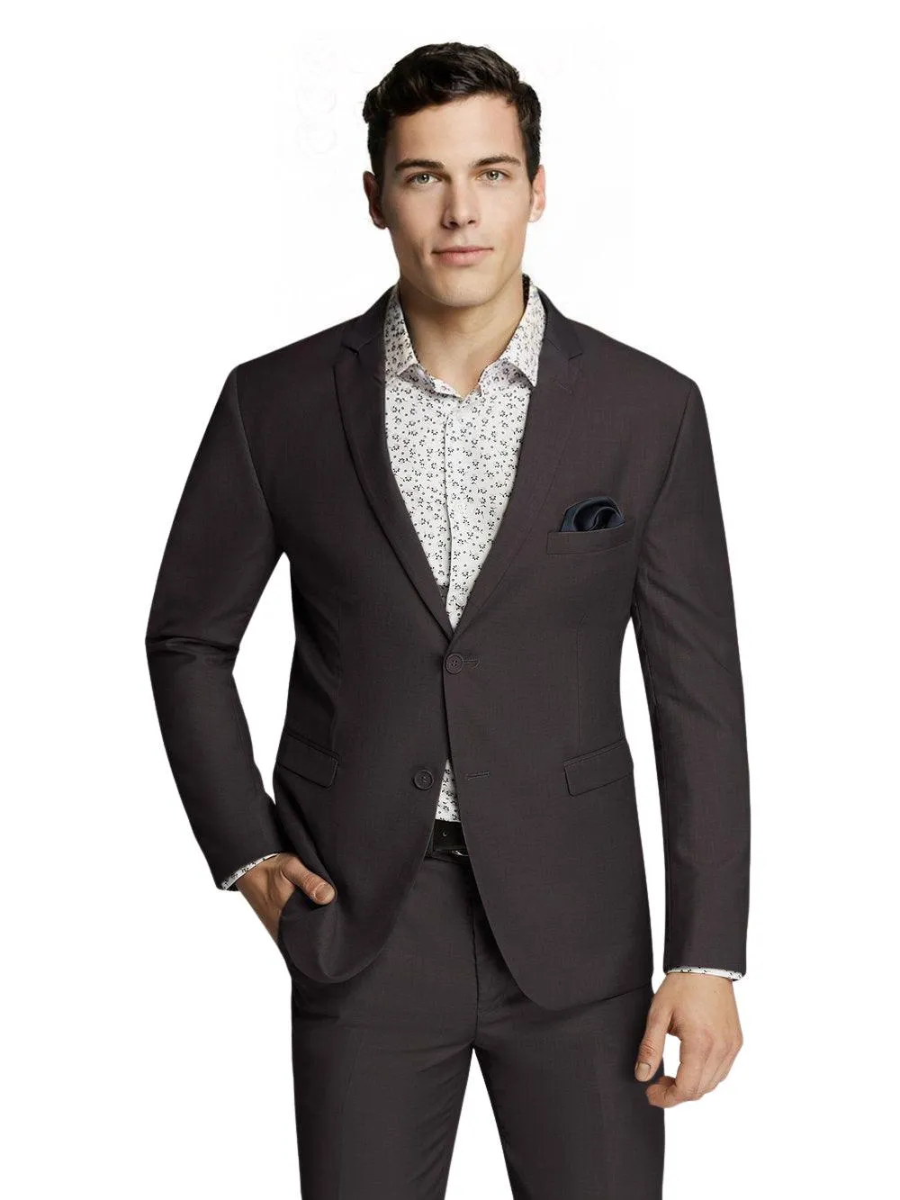 Evan Taupe Micro Check Suit