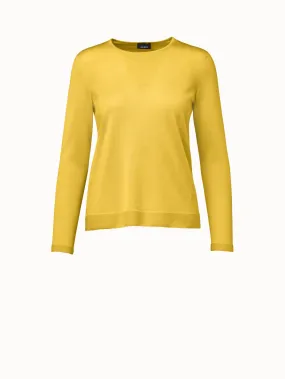 Fine Gauge Cashmere Silk Pullover