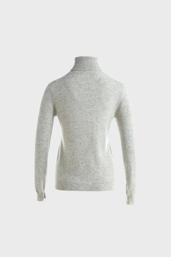 Fitted Turtleneck Sweater (Cashmere & Merino Wool)