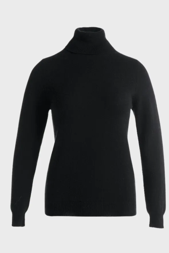 Fitted Turtleneck Sweater (Cashmere & Merino Wool)