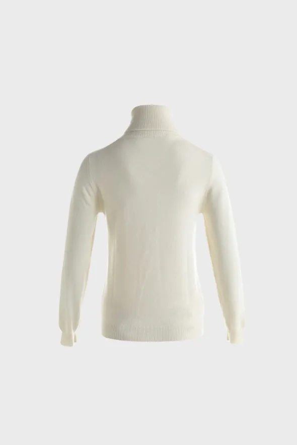 Fitted Turtleneck Sweater (Cashmere & Merino Wool)