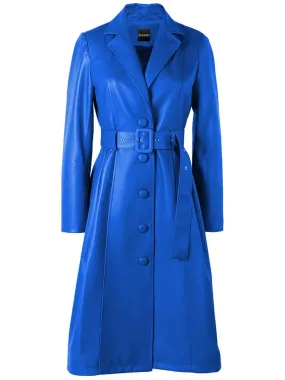 Genuine Leather Trench Coat