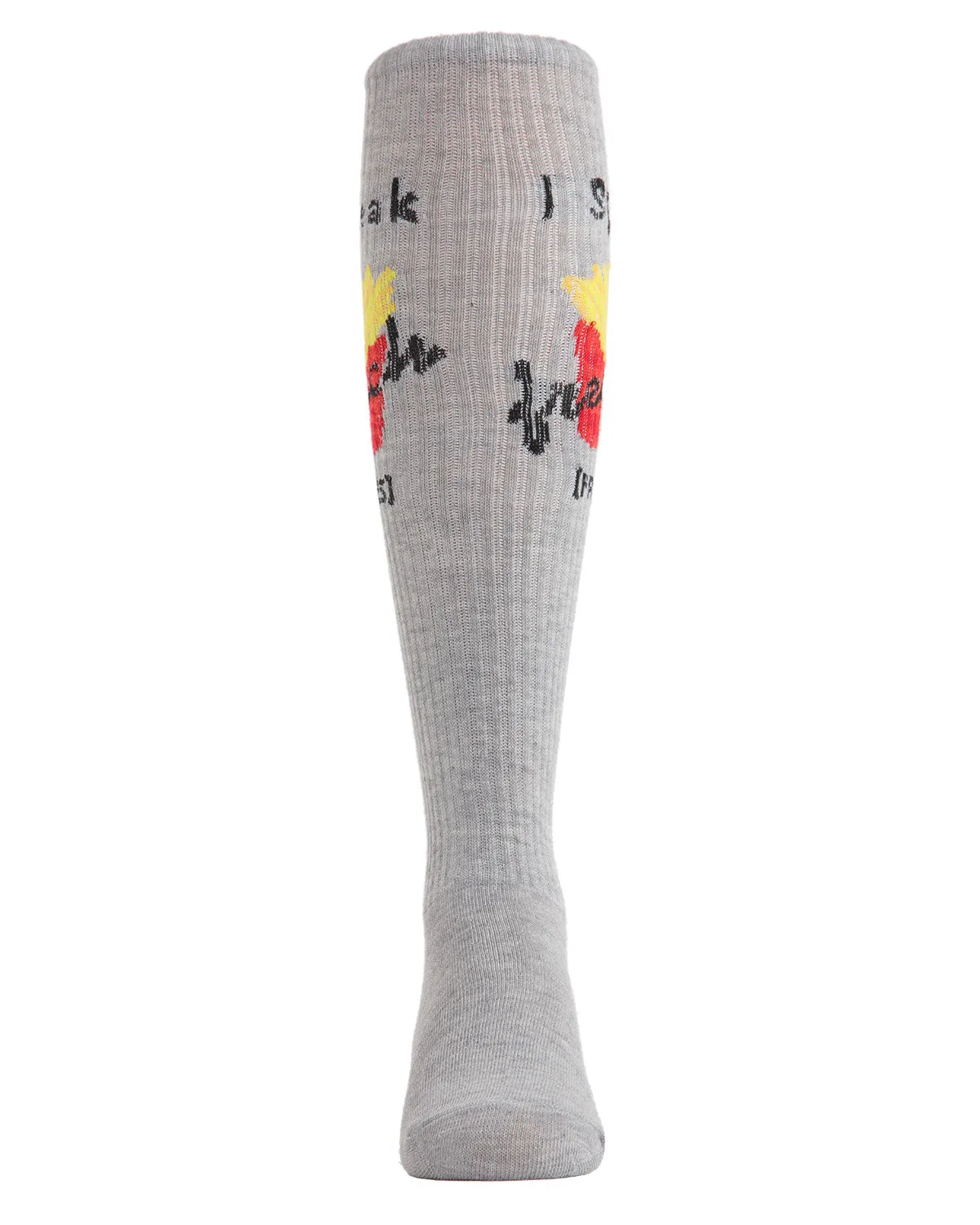 Girls' 2 Pair Pack I Speak French Fries Knee High Socks