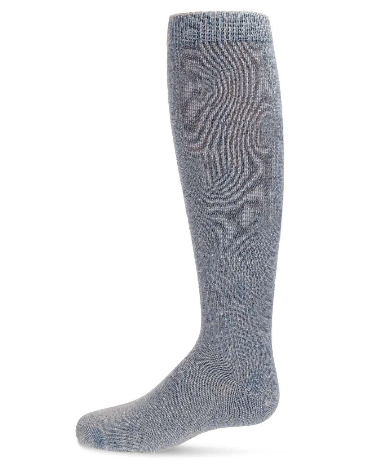 Girls' Acid Wash Cotton Blend Knee High Socks