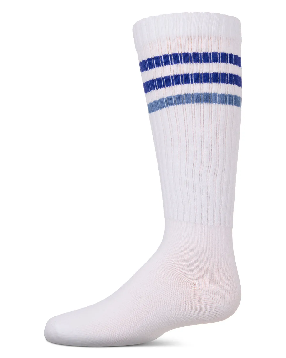 Girls' TwoTone Varsity Stripe Knee High Socks