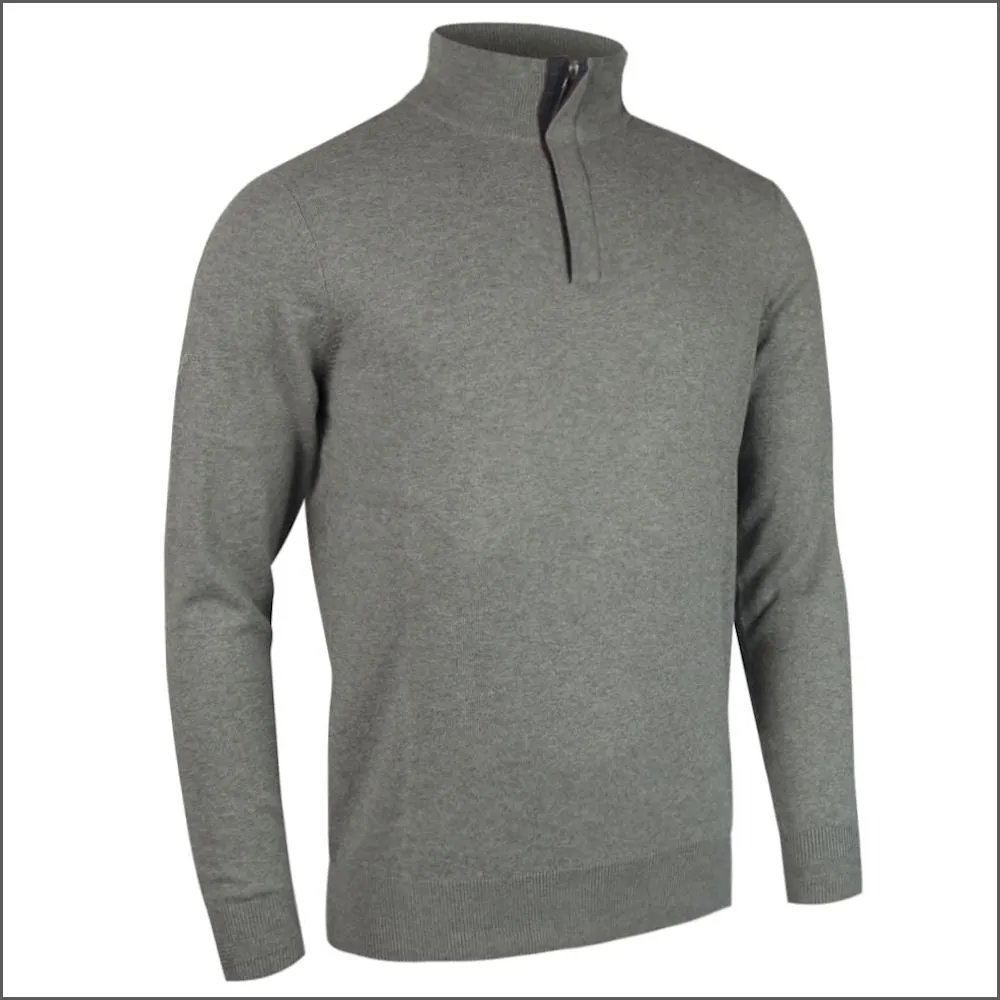 Glenmuir George Cashmere Zip Neck Sweater//