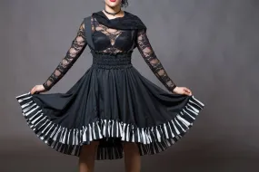 Gothic Circus High Waisted Skirt