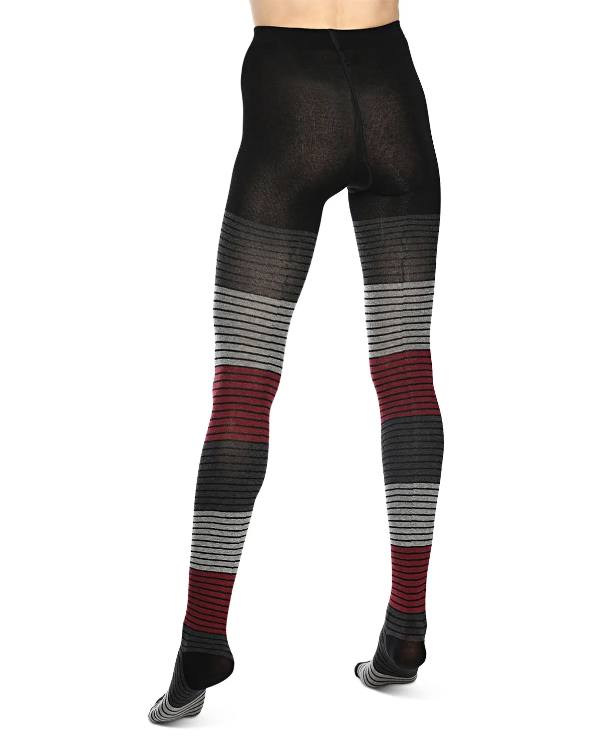 Gradient Stripes Sweater Tights