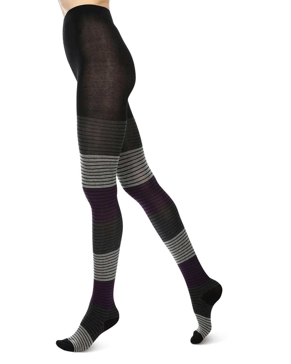 Gradient Stripes Sweater Tights