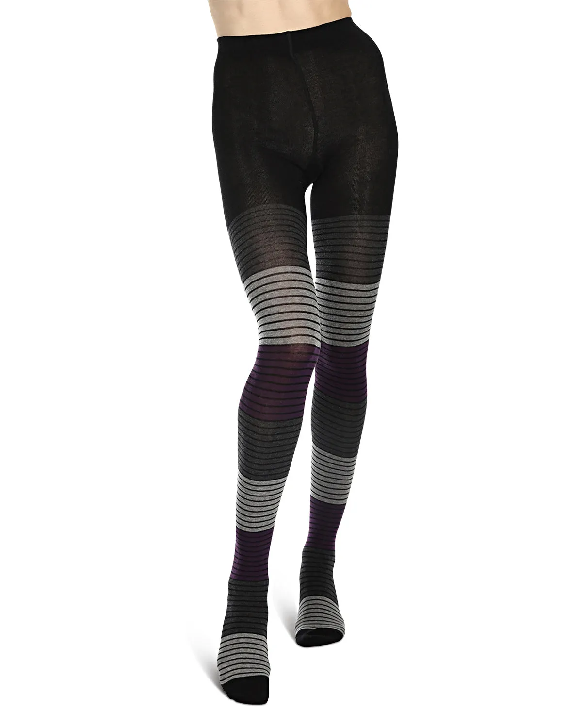 Gradient Stripes Sweater Tights