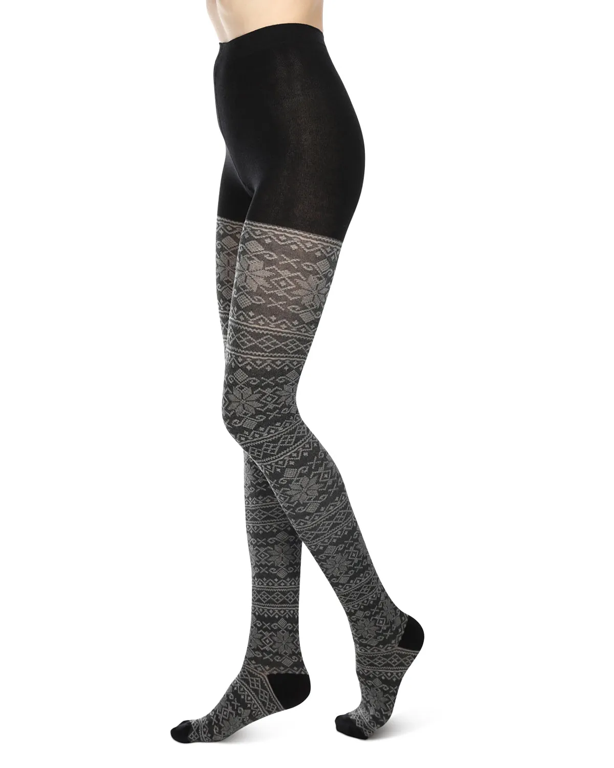 Gradient Stripes Sweater Tights