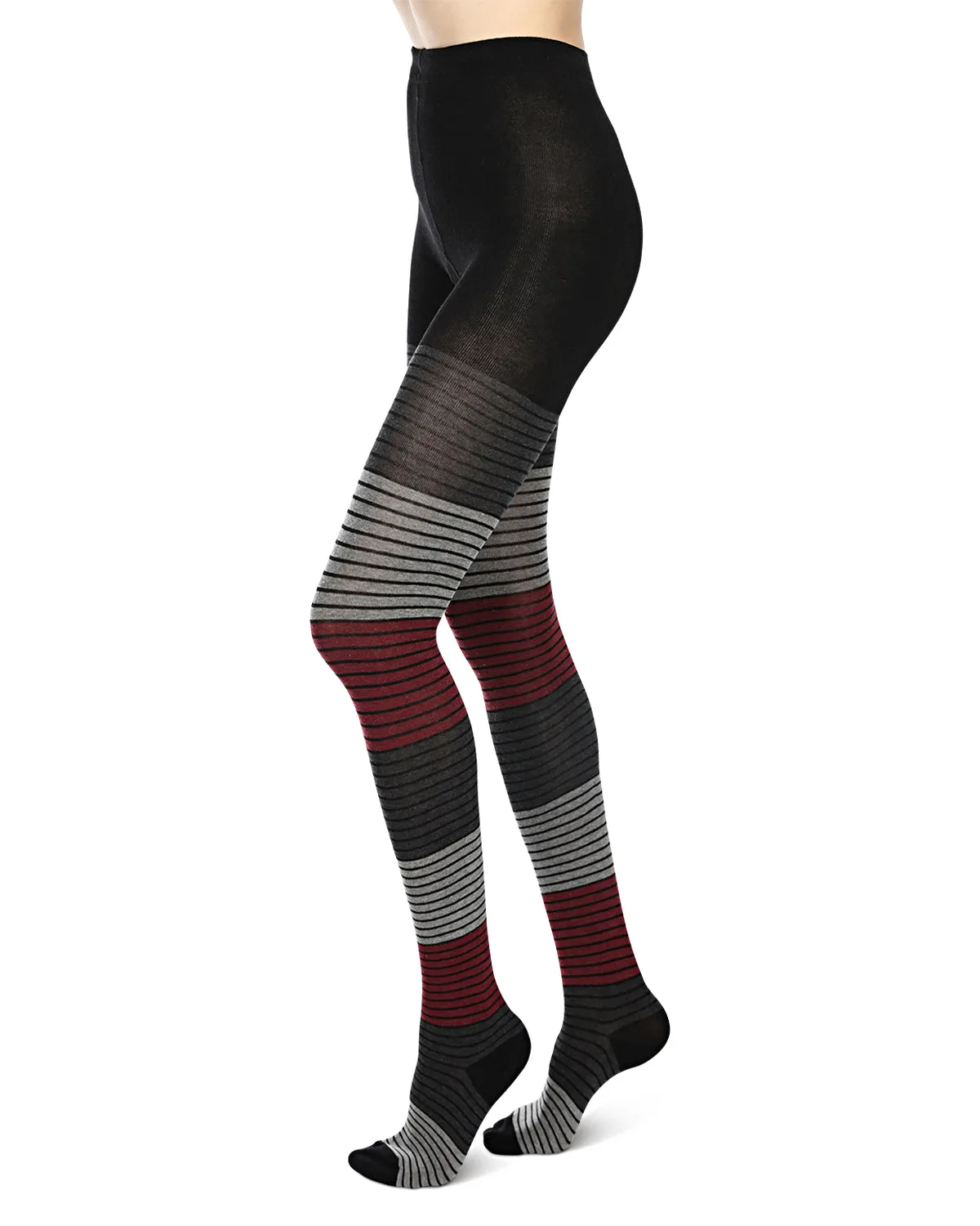 Gradient Stripes Sweater Tights