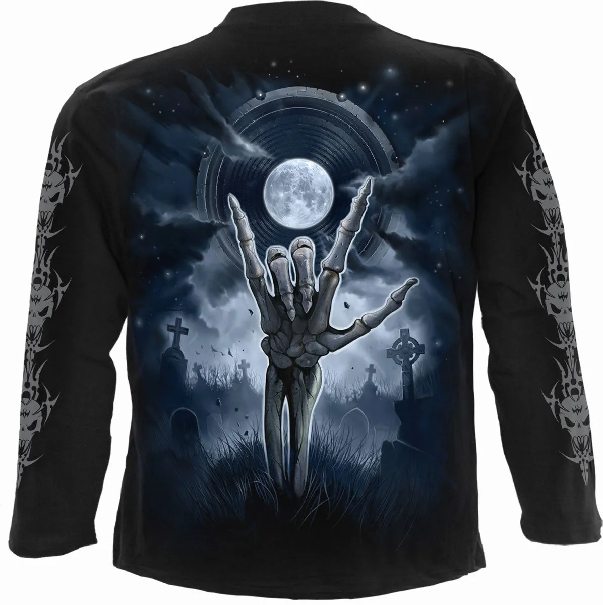 GRIM ROCKER - Longsleeve T-Shirt Black