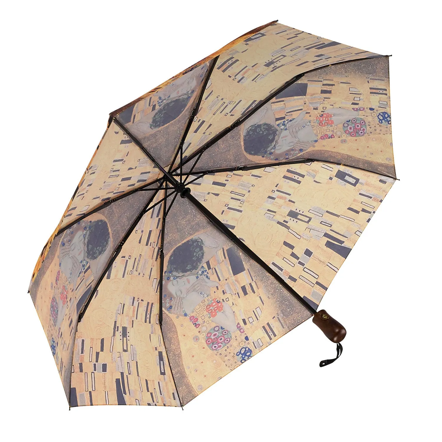 Gustav Klimt "The Kiss" Folding Umbrella