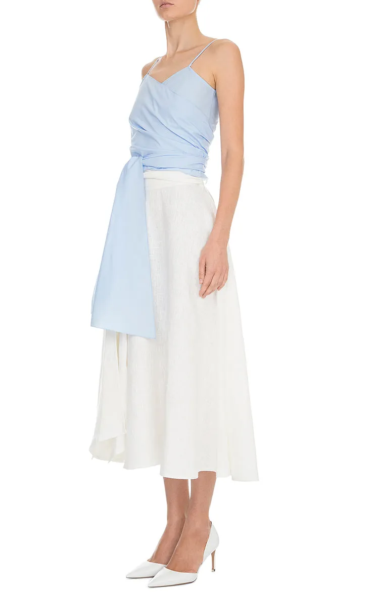 High Waisted Linen Skirt