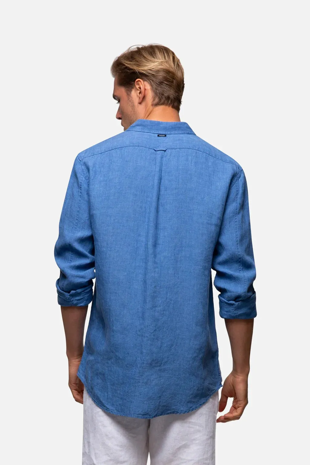 Industrie - The Hampton Linen Shirt - Light Indigo