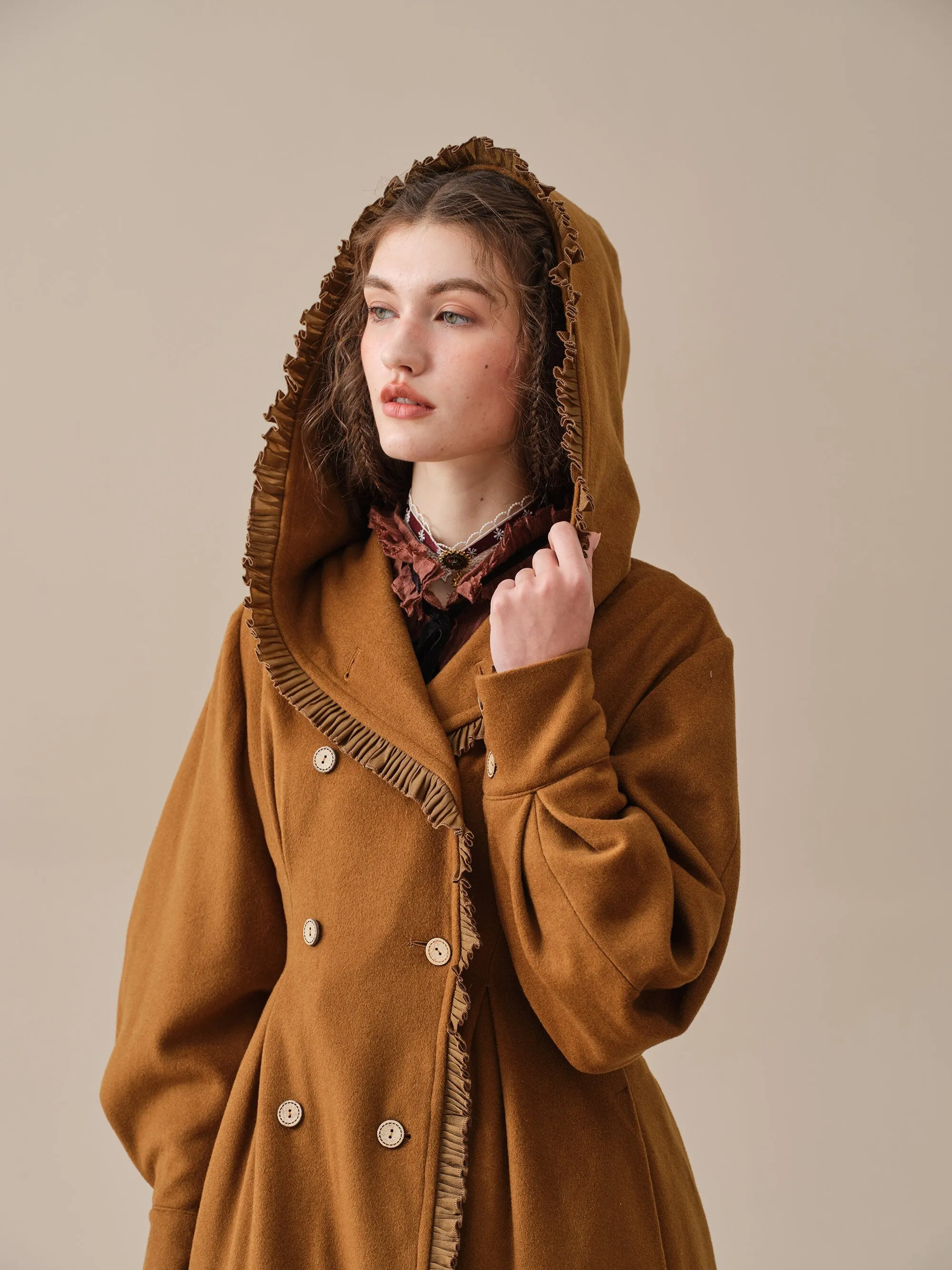 Jacques 25| long hooded victorian coat (100% wool)