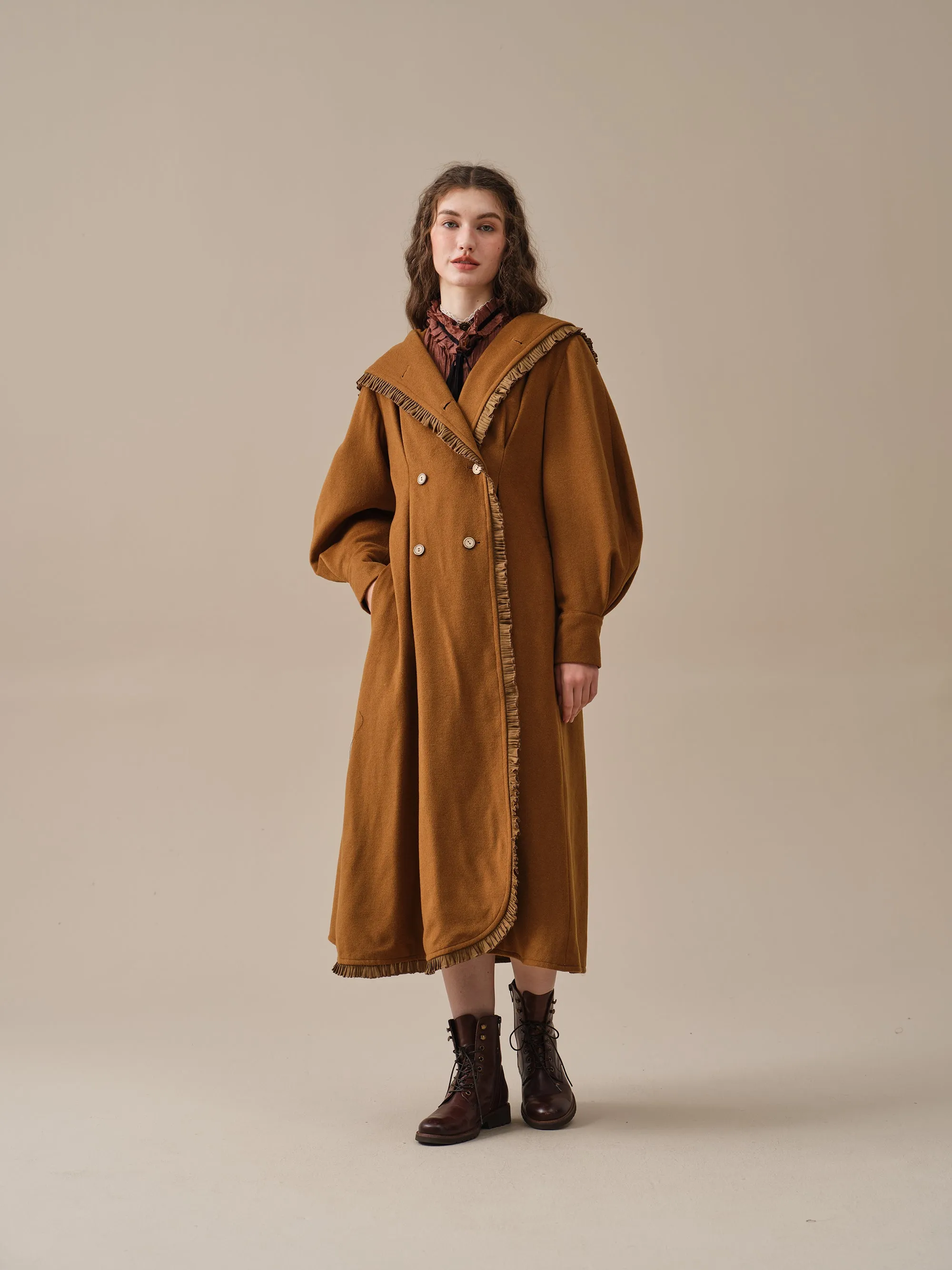 Jacques 25| long hooded victorian coat (100% wool)