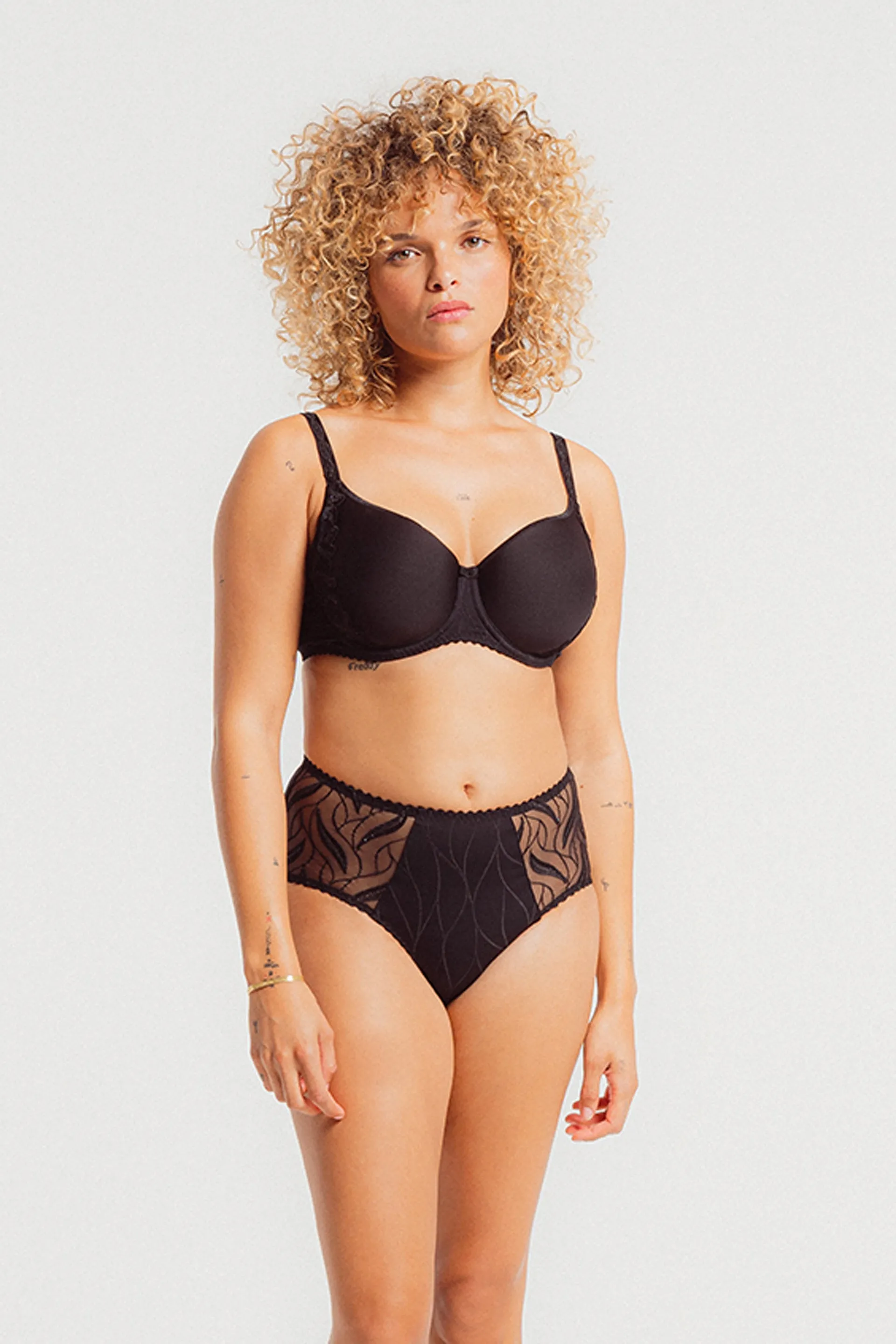 Julia High Waisted Brief Black