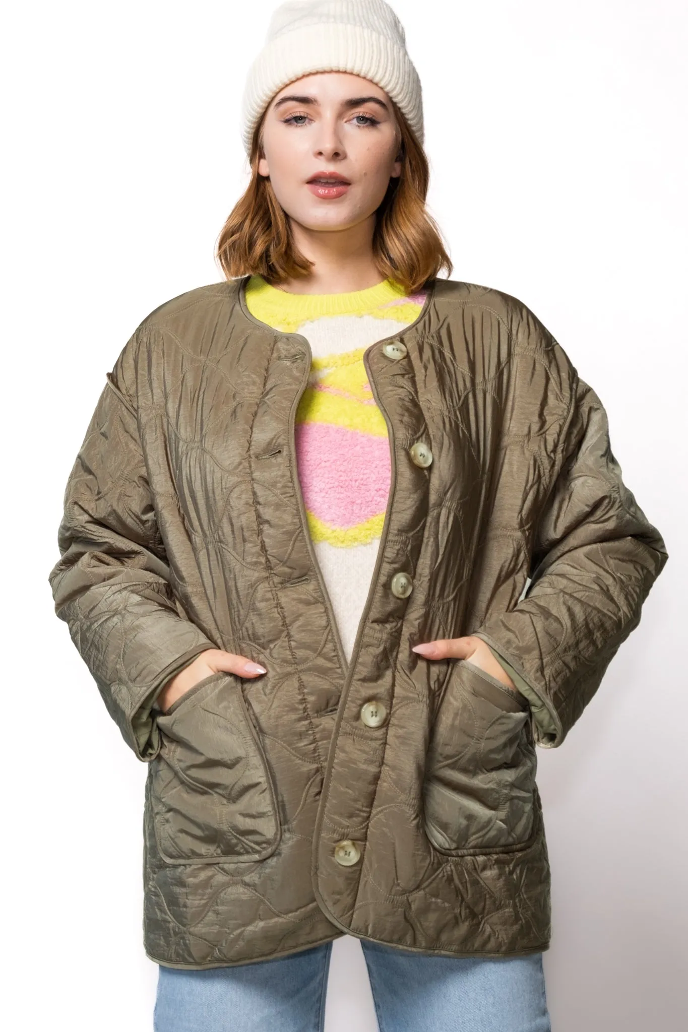 Juno Quilted Army Jacket