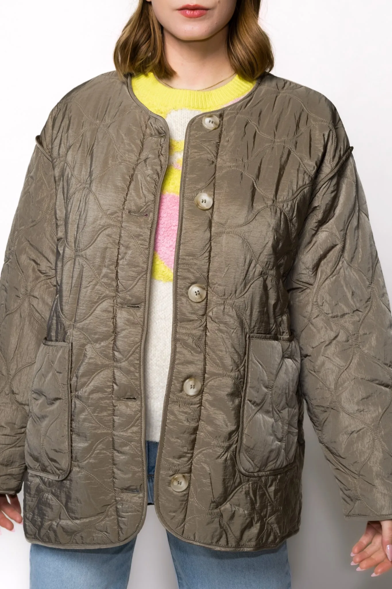 Juno Quilted Army Jacket