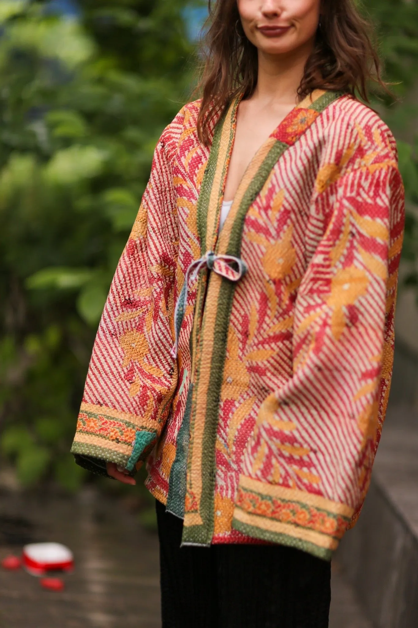 KANTHA KIMONO JACKET SHIRI