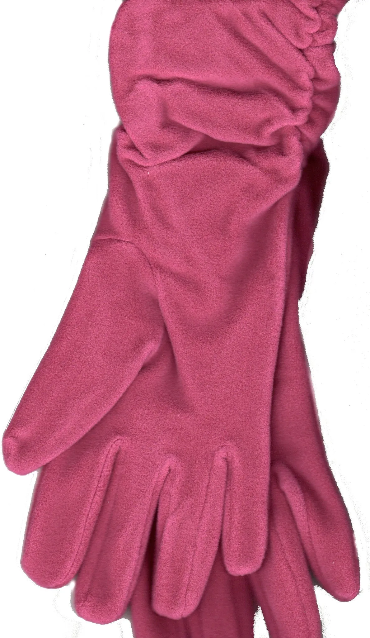 Lauer Stretch Microfleece Ruched Glove 8 Button Length