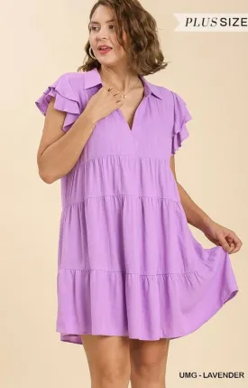 Lavender Linen Blend Dress