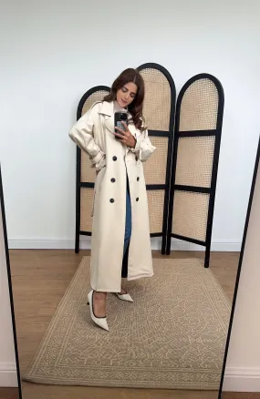 Leta Trench Coat in cream