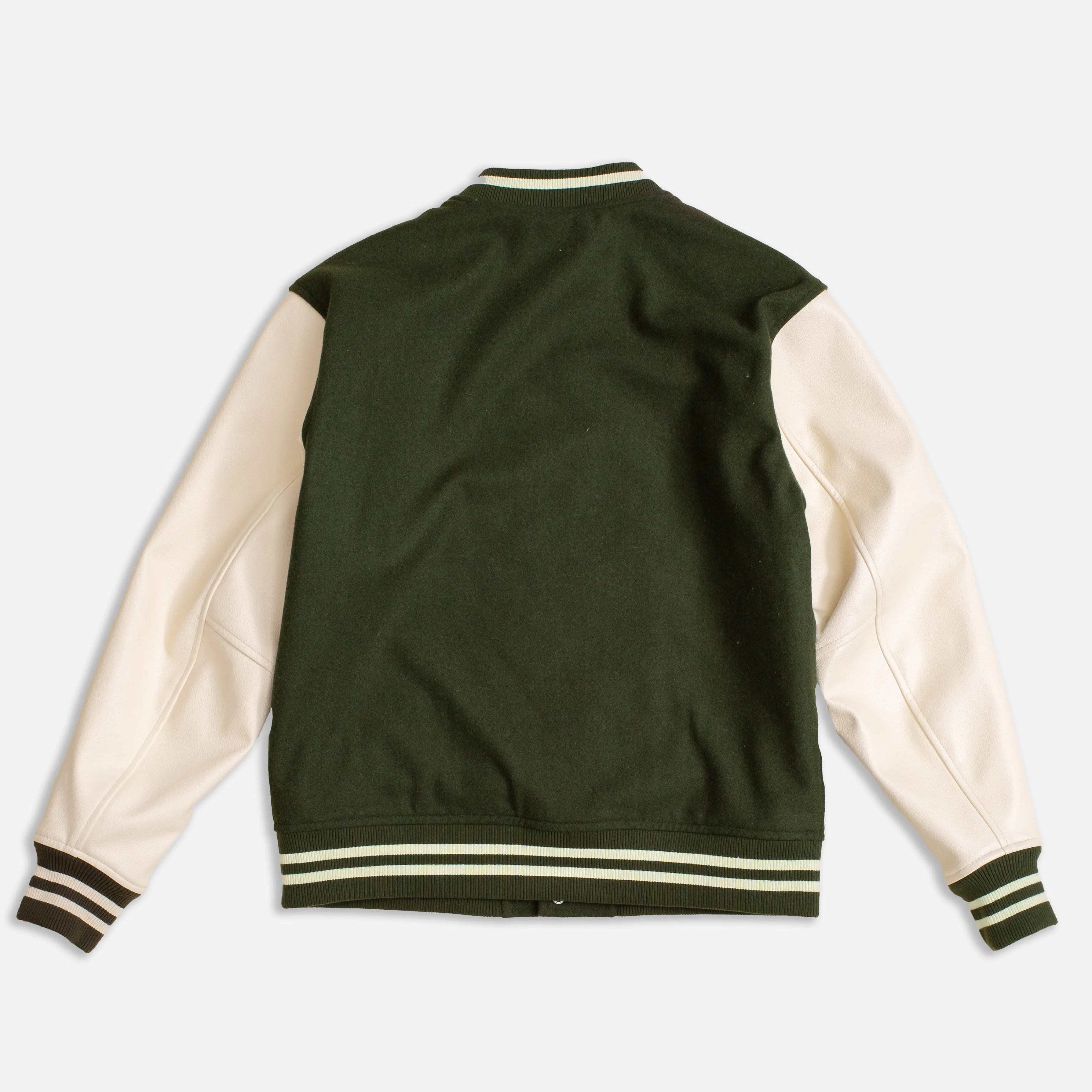 LETTERMAN VARSITY JACKET - GREEN LEAF