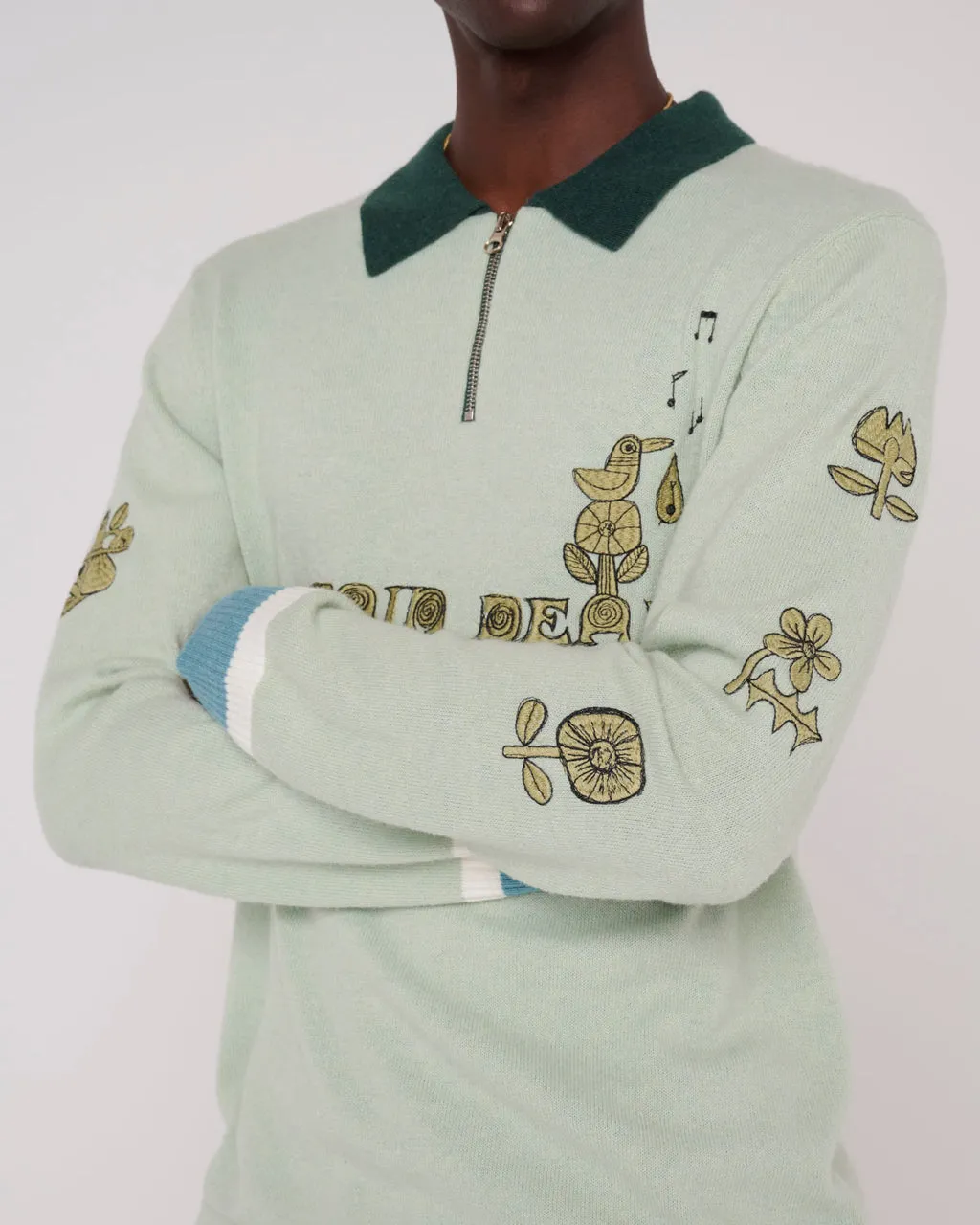 Lex Half Zip Sweater - Mint