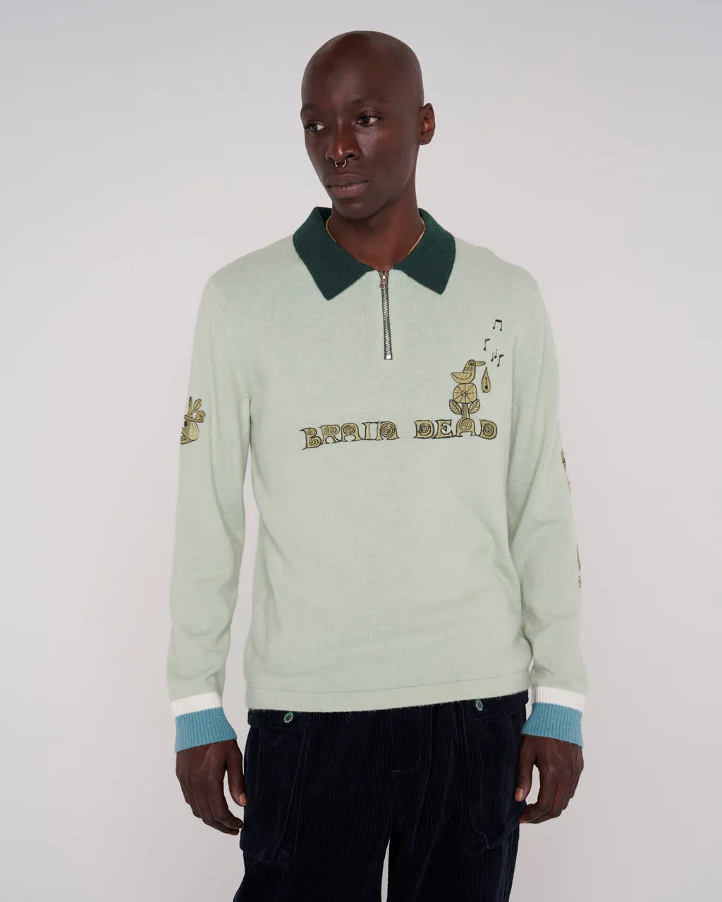 Lex Half Zip Sweater - Mint