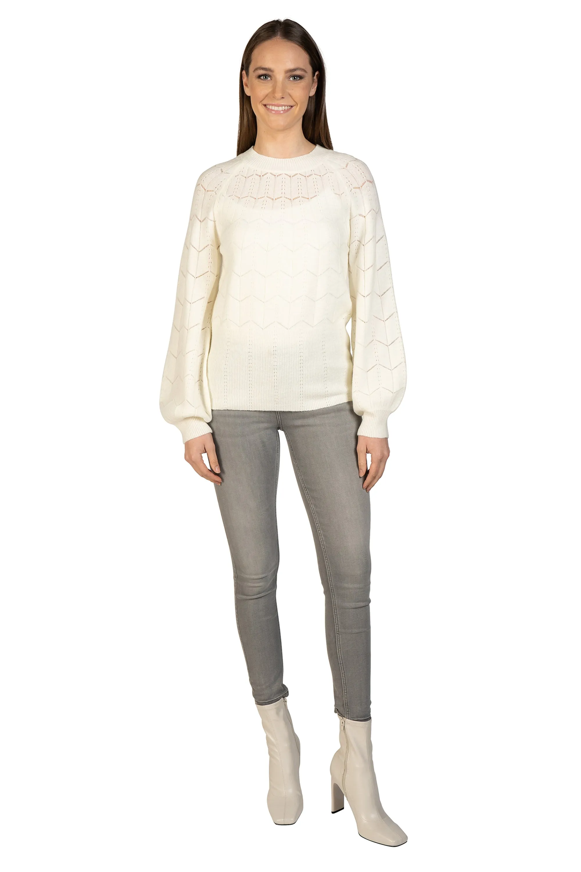 Lightweight Eyelet Sweater