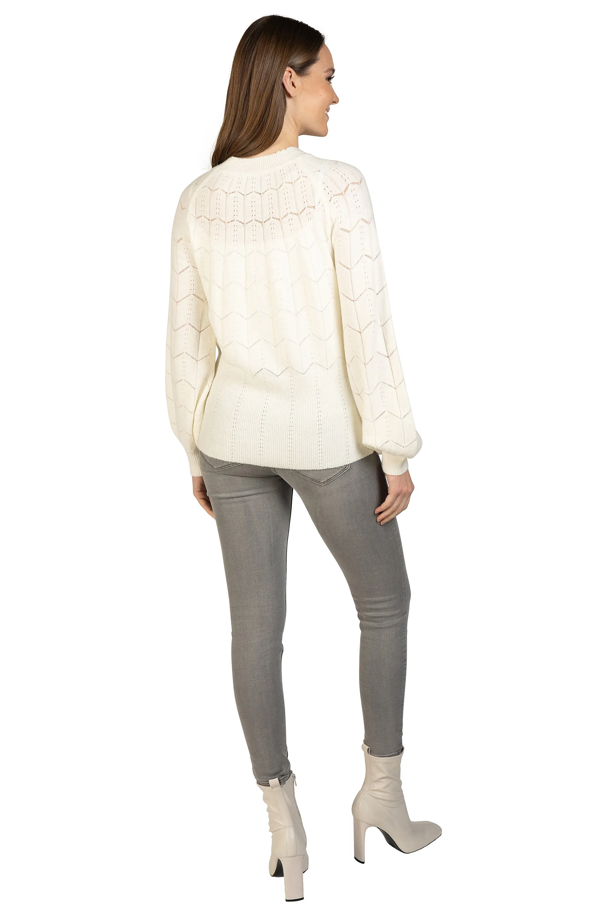 Lightweight Eyelet Sweater