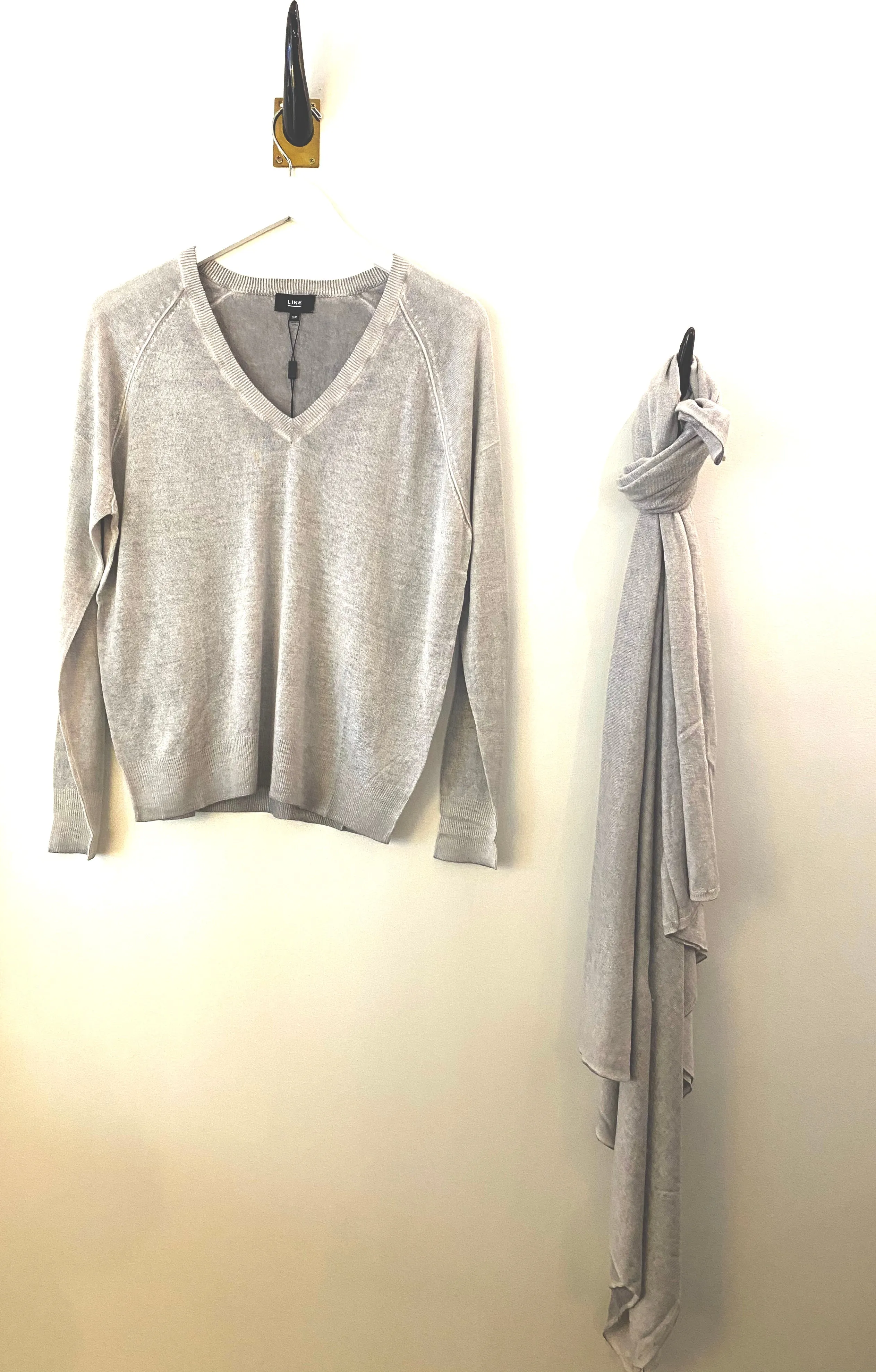 LINE Dita Knit Sweater in Overcast